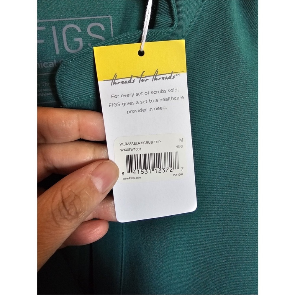 Figs Teal Rafaela Technical Collection Top - Picture 11 of 12